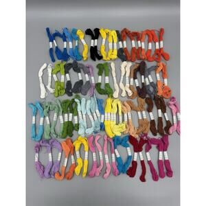 Large Cotton Thread Lot Assorted Colors 85 Pieces